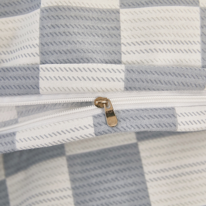 91家纺网 家纺一手货源 找家纺 雲归梦 2024新款全棉多规格加厚磨毛多规格单品--单被套 单被套-漾格-灰