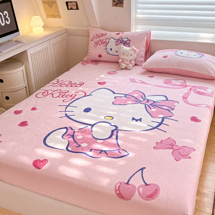 91家纺网 家纺一手货源 找家纺 （总）金爱家 2024新款大阪单品牛奶绒床笠