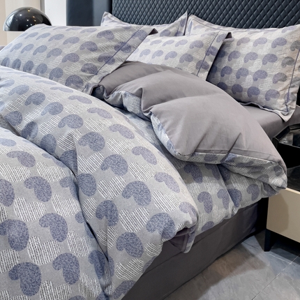 91家纺网 家纺一手货源 找家纺 2024直播爆款全棉磨毛喷气印花加厚保暖四件套（一字绣） 全棉磨毛-吾欢心