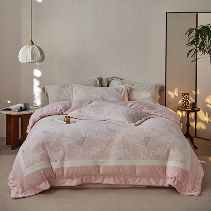 91家纺网 家纺一手货源 找家纺 （总）瑞雪家居 2025新款雕花牛奶绒四件套-蝶屿