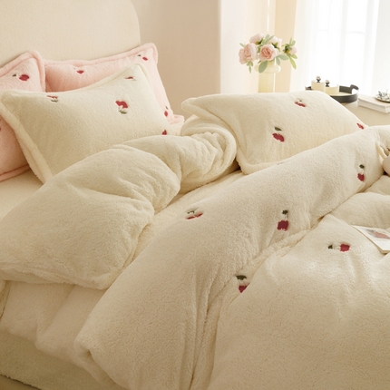 91家纺网 家纺一手货源 找家纺 （总）金奇达家纺 2025秋冬保暖加厚绒类【泰迪绒小刺绣】四件套