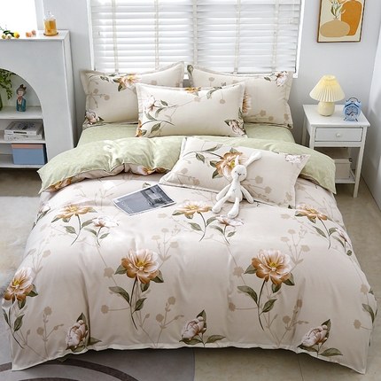 91家纺网 家纺一手货源 找家纺 （总）大G 2024新款140克印花磨毛四件套