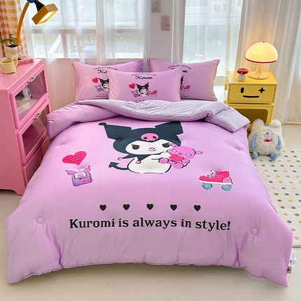 91家纺网 家纺一手货源 找家纺 （总）ds生活馆 2025新款三丽鸥大版印花豆豆被春秋被冬被