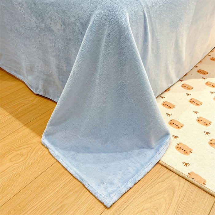 91家纺网 家纺一手货源 找家纺 川悦生活 2024新款雪花绒印花单被套系列-夜景 彩虹爱语蓝