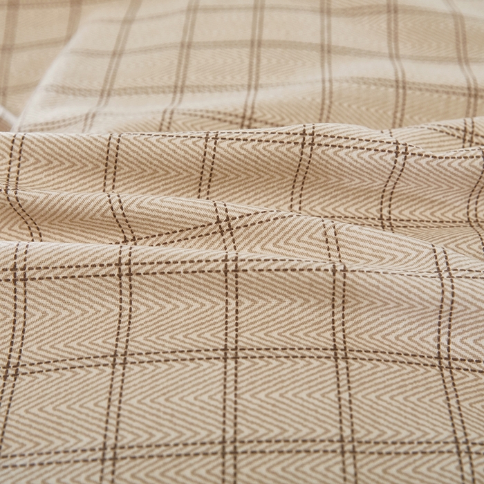 91家纺网 家纺一手货源 找家纺 雲归梦 2024新款全棉多规格加厚磨毛多规格单品--单床单 单床单-风景梦格-棕