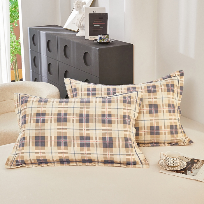 91家纺网 家纺一手货源 找家纺 雲归梦 2024新款全棉多规格加厚磨毛多规格单品--单枕套 单枕套-童话爱情-棕