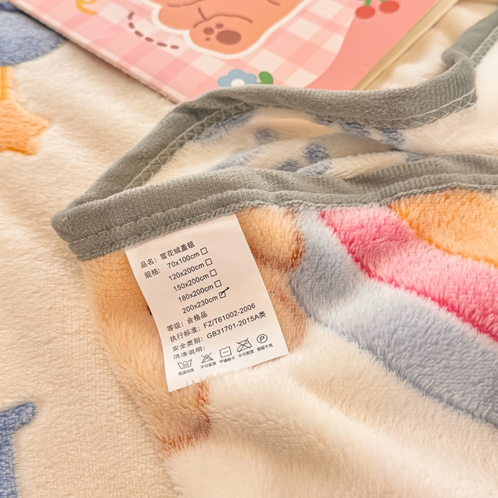 91家纺网 家纺一手货源 找家纺 慕尚家纺 2025新款高克重加厚雪花绒毛毯毯子 星屿