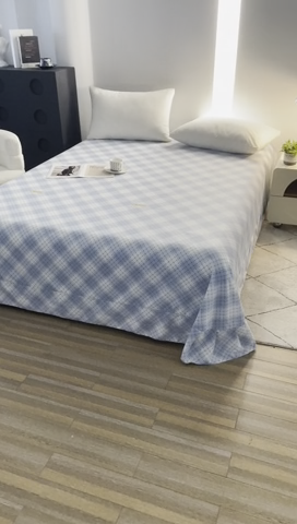 91家纺网 家纺一手货源 找家纺 雲归梦 2024新款全棉多规格加厚磨毛多规格单品--单床单 单床单-优雅生活-兰