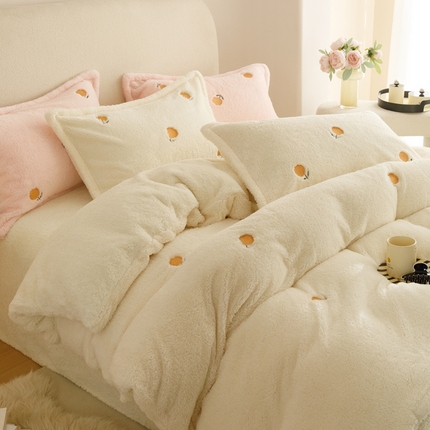 91家纺网 家纺一手货源 找家纺 （总）金奇达家纺 2025秋冬保暖加厚绒类【泰迪绒小刺绣】四件套