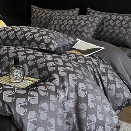 91家纺网 家纺一手货源 找家纺 （总）蓝米卡夫 2024新保暖-秋冬A类兰精天丝棉磨毛大提花四件套（礼盒包装）