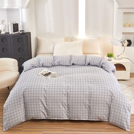 雲归梦 2024新款全棉多规格加厚磨毛多规格单品--单被套 单被套-风景梦格-灰