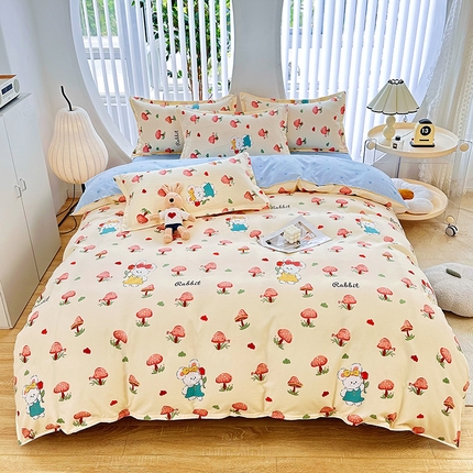 91家纺网 家纺一手货源 找家纺 （总）大G 2024新款140克印花磨毛四件套