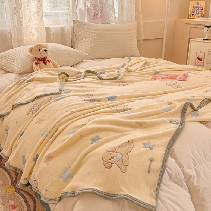 91家纺网 家纺一手货源 找家纺 慕尚家纺 2025新款高克重加厚雪花绒毛毯毯子 旺福