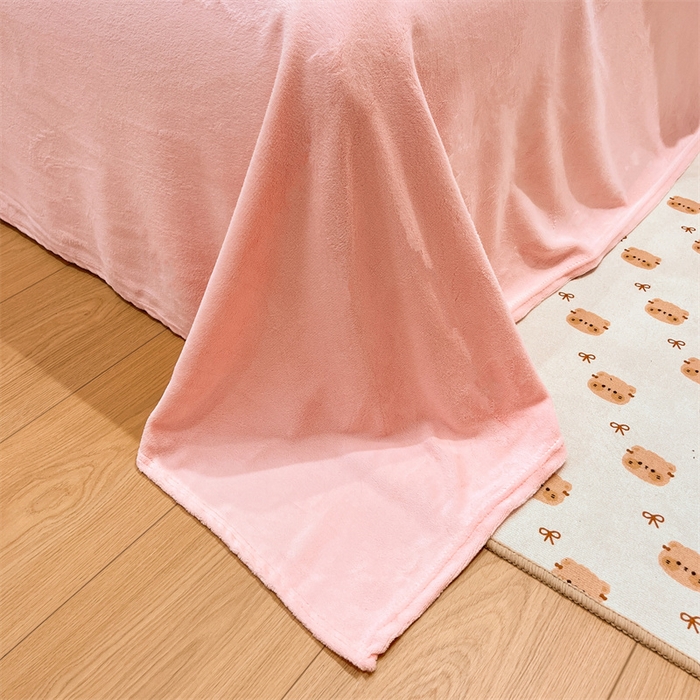 91家纺网 家纺一手货源 找家纺 川悦生活 2024新款雪花绒印花单被套系列-夜景 冰激凌小熊