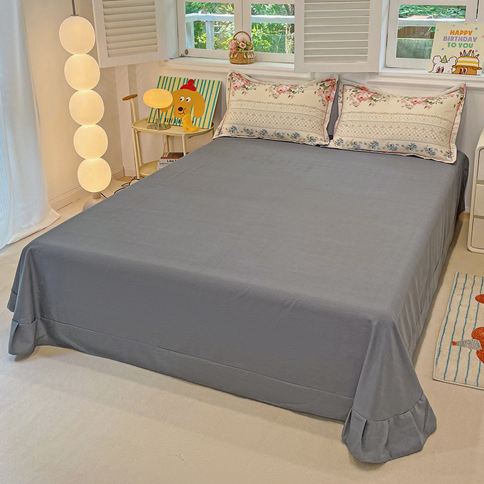 91家纺网 家纺一手货源 找家纺 2024直播爆款全棉磨毛喷气印花加厚保暖四件套（一字绣） 全棉磨毛-法式庄园