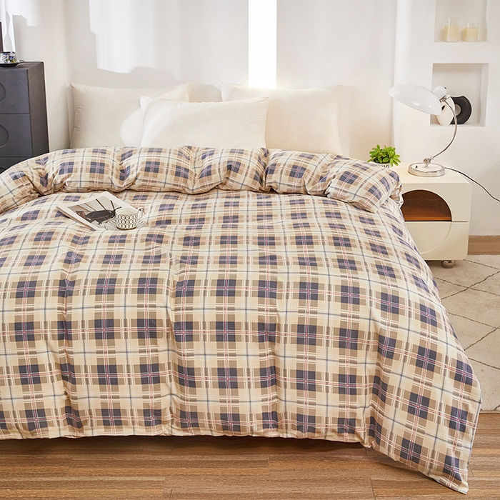 91家纺网 家纺一手货源 找家纺 雲归梦 2024新款全棉多规格加厚磨毛多规格单品--单被套 单被套-童话爱情-棕