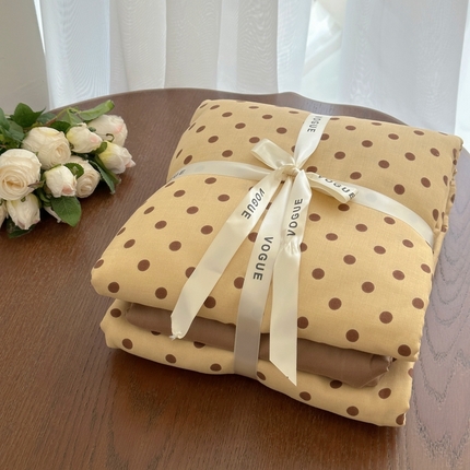 91家纺网 家纺一手货源 找家纺 （总）黛馨 2025新款A类小清新双层纱四件套（实拍）