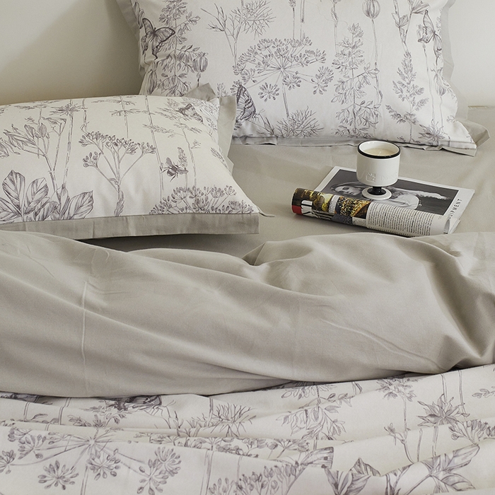 91家纺网 家纺一手货源 找家纺 （总）千朵森 2024新款全棉拼角磨毛四件套-风格二