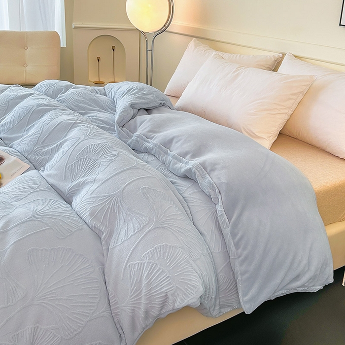 91家纺网 家纺一手货源 找家纺 睡棉坊 2024新款高克重剪花牛奶绒可拆洗冬被被子被芯 浪漫满屋