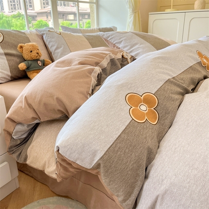 91家纺网 家纺一手货源 找家纺 （总）优贝 新款100%全棉磨毛印花四件套假一罚万