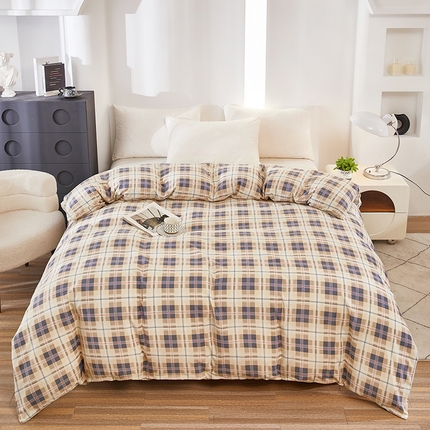 雲归梦 2024新款全棉多规格加厚磨毛多规格单品--单被套 单被套-童话爱情-棕