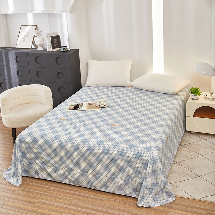 91家纺网 家纺一手货源 找家纺 雲归梦 2024新款全棉多规格加厚磨毛多规格单品--单床单 单床单-优雅生活-兰