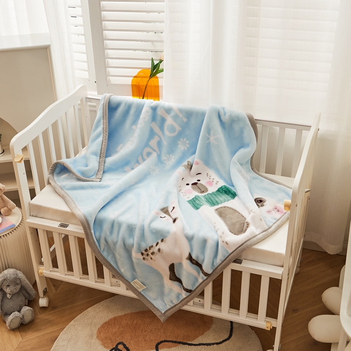 91家纺网 家纺一手货源 找家纺 凯轩毛毛毯毯子网销专供 2024新款舒适亲肤加大加厚儿童云毛毯毯子 好伙伴