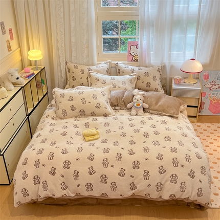 91家纺网 家纺一手货源 找家纺 （总）川悦生活 2024新款雪花绒印花单被套系列-夜景