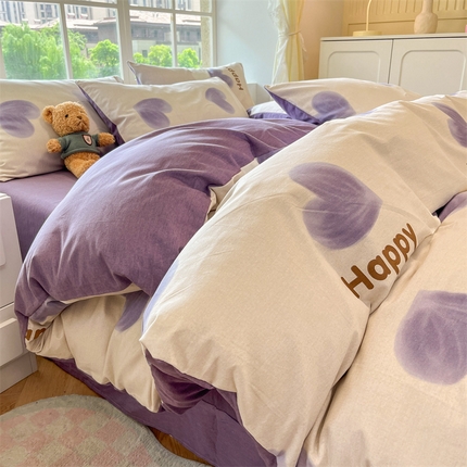 91家纺网 家纺一手货源 找家纺 （总）优贝 新款100%全棉磨毛印花四件套假一罚万