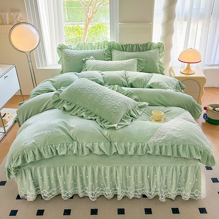 91家纺网 家纺一手货源 找家纺 （总）悦织湾家纺 2025新款230g加厚12斤全消光牛奶绒床盖系列-实体店爆款