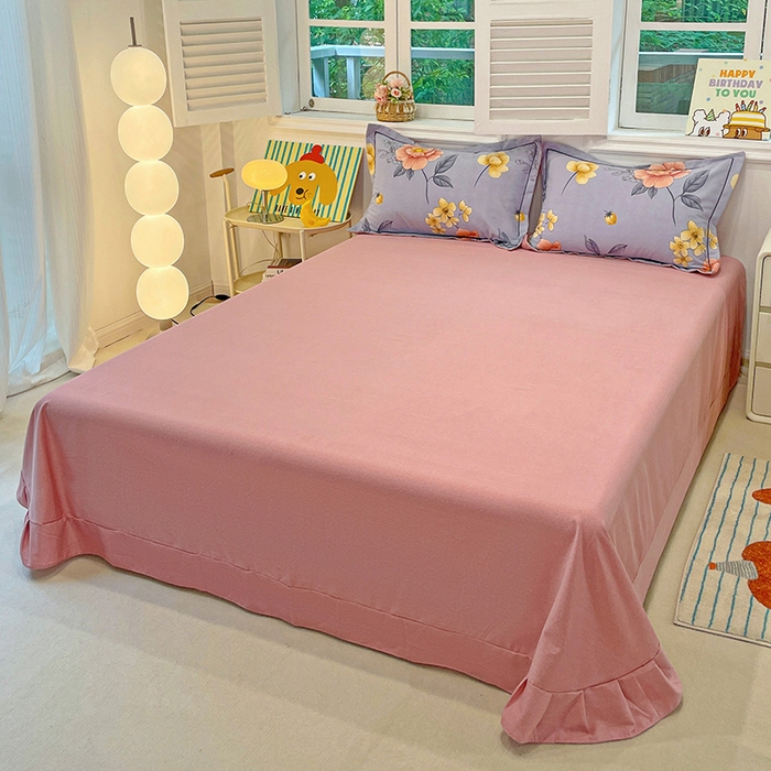 91家纺网 家纺一手货源 找家纺 2024直播爆款全棉磨毛喷气印花加厚保暖四件套（一字绣） 全棉磨毛-国色芬芳