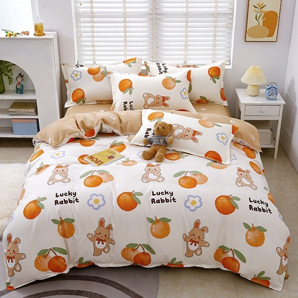 91家纺网 家纺一手货源 找家纺 （总）大G 2024新款140克印花磨毛四件套