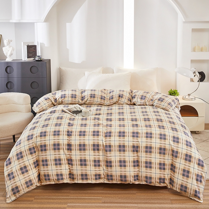 91家纺网 家纺一手货源 找家纺 雲归梦 2024新款全棉多规格加厚磨毛多规格单品--单被套 单被套-童话爱情-棕