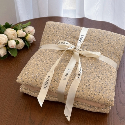 91家纺网 家纺一手货源 找家纺 （总）黛馨 2025新款A类小清新双层纱四件套（实拍）