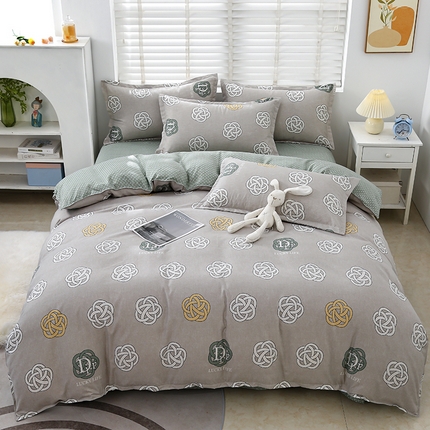 91家纺网 家纺一手货源 找家纺 （总）大G 2024新款140克印花磨毛四件套