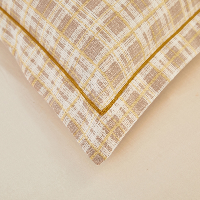 91家纺网 家纺一手货源 找家纺 雲归梦 2024新款全棉多规格加厚磨毛多规格单品--单枕套 单枕套-时尚恋格-棕