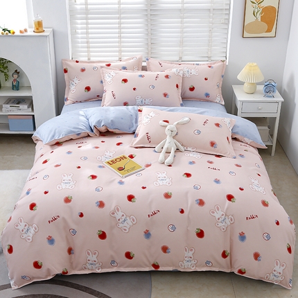 91家纺网 家纺一手货源 找家纺 （总）大G 2024新款140克印花磨毛四件套