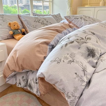 91家纺网 家纺一手货源 找家纺 （总）优贝 新款100%全棉磨毛印花四件套假一罚万