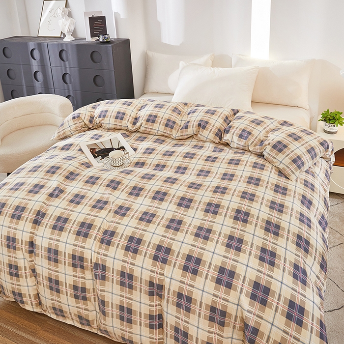 91家纺网 家纺一手货源 找家纺 雲归梦 2024新款全棉多规格加厚磨毛多规格单品--单被套 单被套-童话爱情-棕