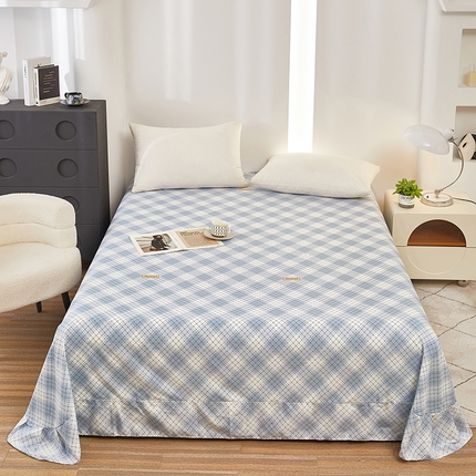 雲归梦 2024新款全棉多规格加厚磨毛多规格单品--单床单 单床单-优雅生活-兰