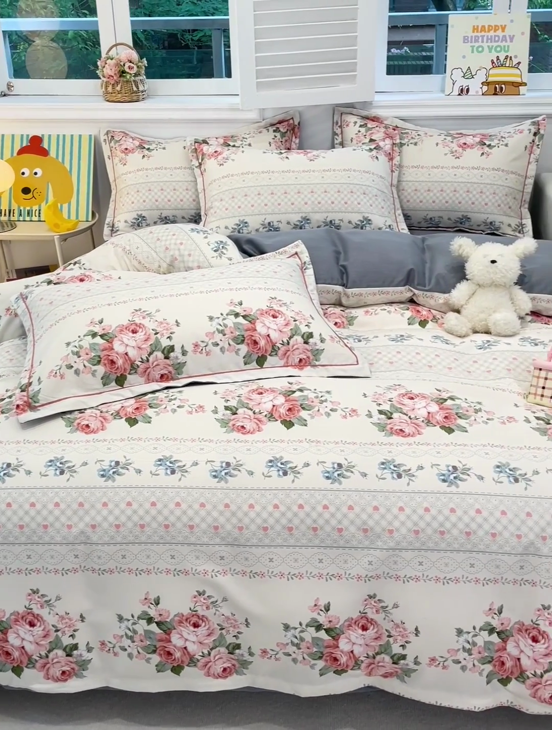 91家纺网 家纺一手货源 找家纺 2024直播爆款全棉磨毛喷气印花加厚保暖四件套（一字绣） 全棉磨毛-法式庄园