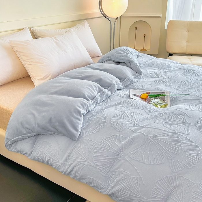 91家纺网 家纺一手货源 找家纺 睡棉坊 2024新款高克重剪花牛奶绒可拆洗冬被被子被芯 浪漫满屋