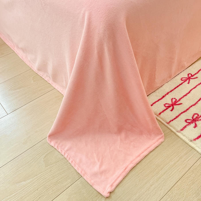 91家纺网 家纺一手货源 找家纺 川悦生活 2024新款雪花绒印花单被套系列-自然光 彩虹爱语粉