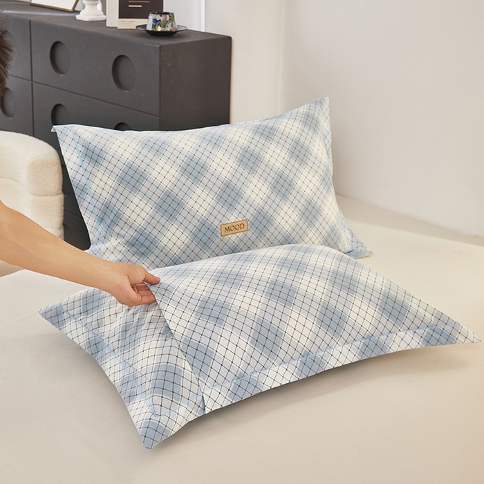 91家纺网 家纺一手货源 找家纺 雲归梦 2024新款全棉多规格加厚磨毛多规格单品--单枕套 单枕套-优雅生活-兰