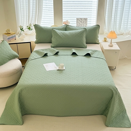 91家纺网 家纺一手货源 找家纺 （总）美达家纺  2025新品A类抗菌纯色双面全棉床盖-单床盖