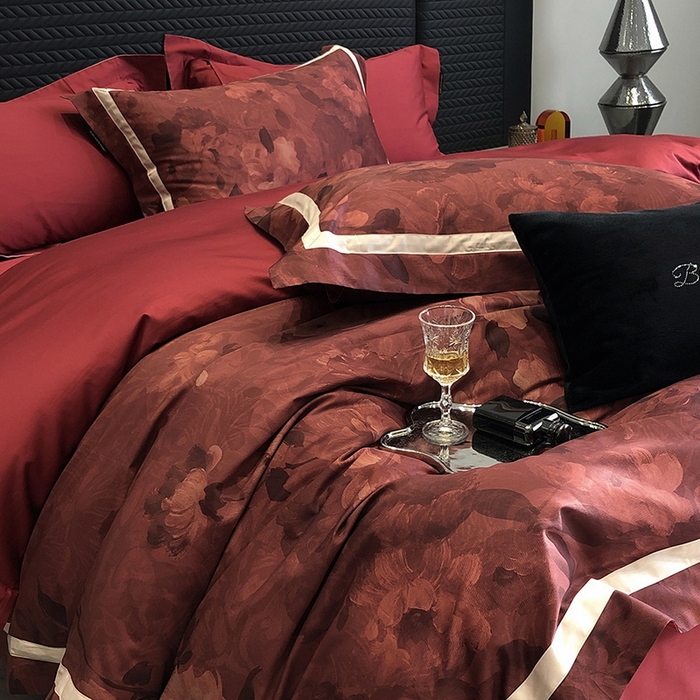 91家纺网 家纺一手货源 找家纺 （总）2024新款高支数码印花四件套