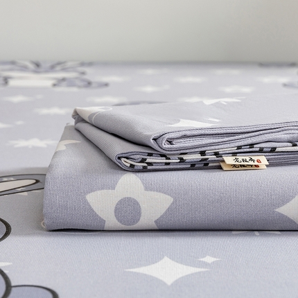 91家纺网 家纺一手货源 找家纺 （总）2025新款老粗布卡通花卉床单系列-单床单