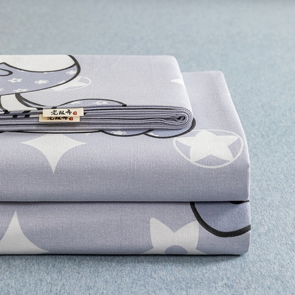 91家纺网 家纺一手货源 找家纺 （总）2025新款老粗布卡通花卉床单系列-床单+枕套