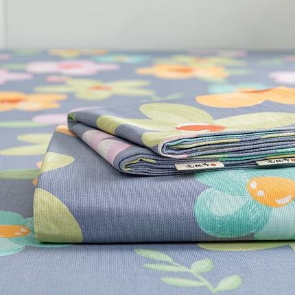 91家纺网 家纺一手货源 找家纺 （总）2025新款老粗布卡通花卉床单系列-单床单