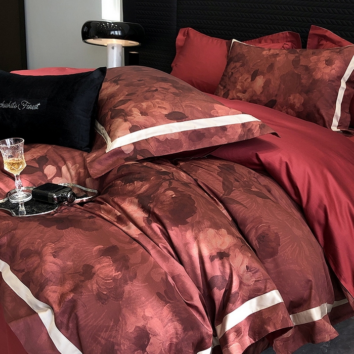 91家纺网 家纺一手货源 找家纺 （总）2024新款高支数码印花四件套